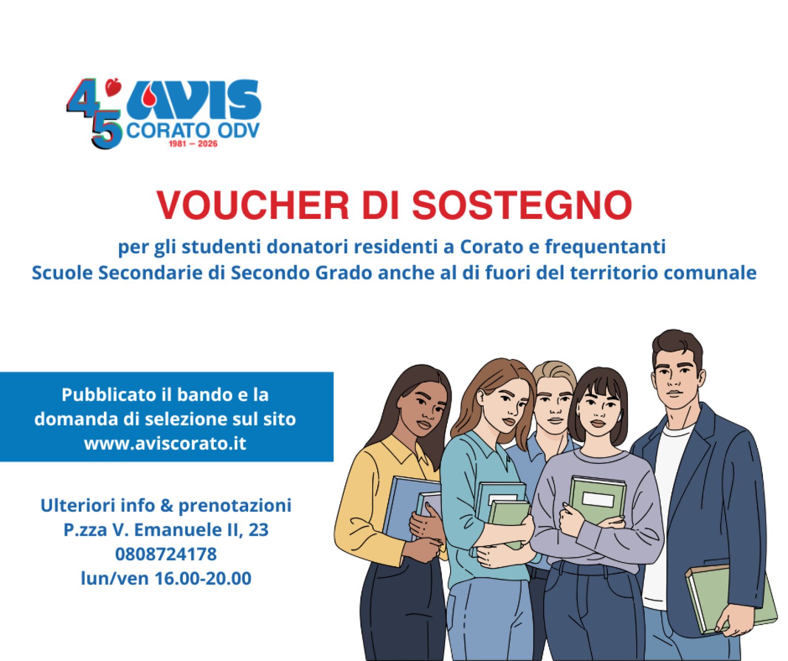 VOUCHER A SOSTEGNO DEGLI STUDENTI DONATORI