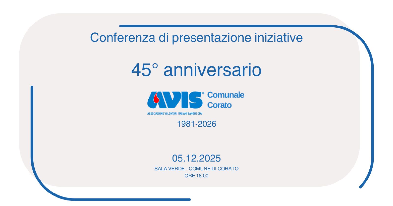 Conferenza di presentazione iniziative